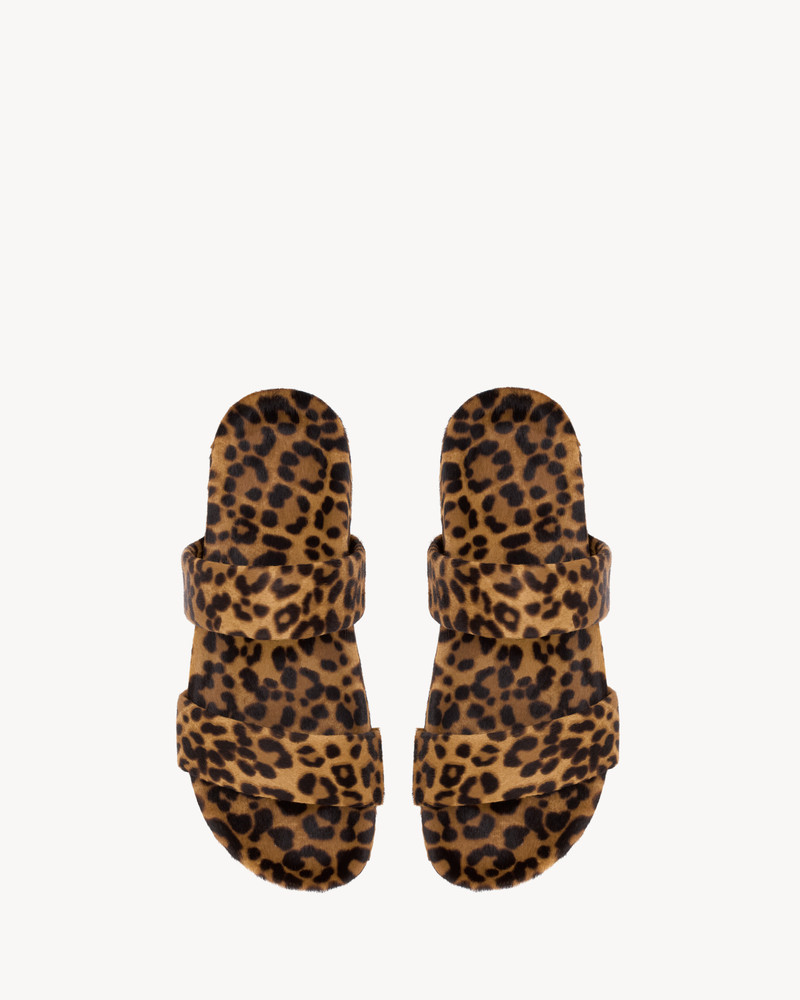 NICHOLS SLIDES IN PONY HAIR LEATHER 3