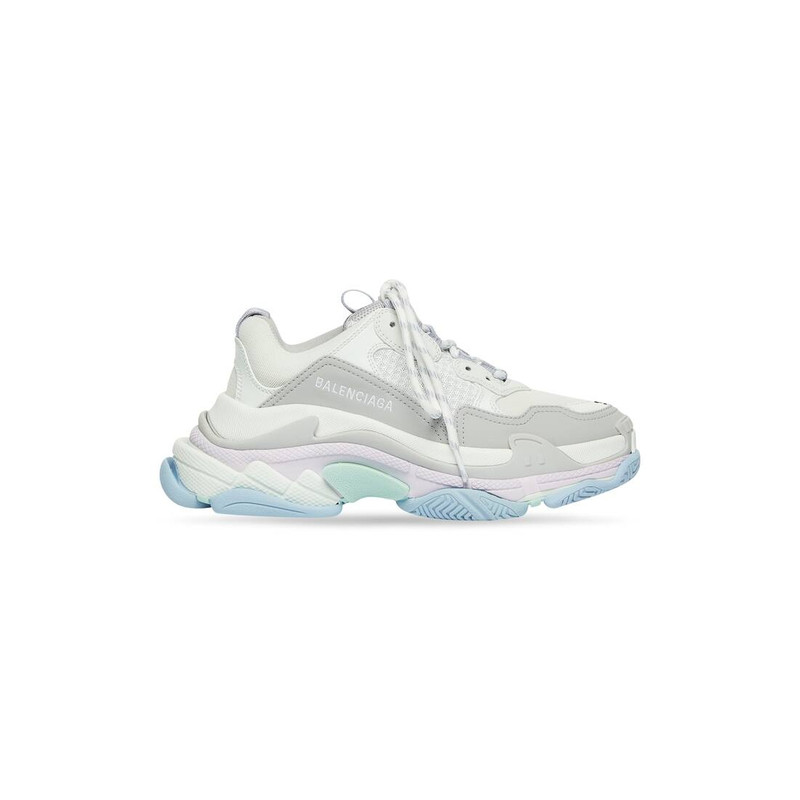 Women's Triple S Sneaker in White/blue - 1