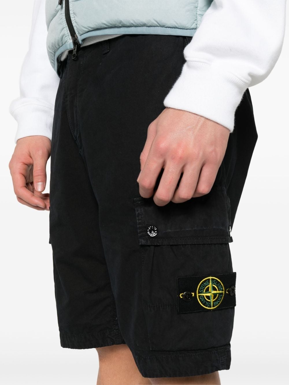 Compass cotton cargo shorts - 5