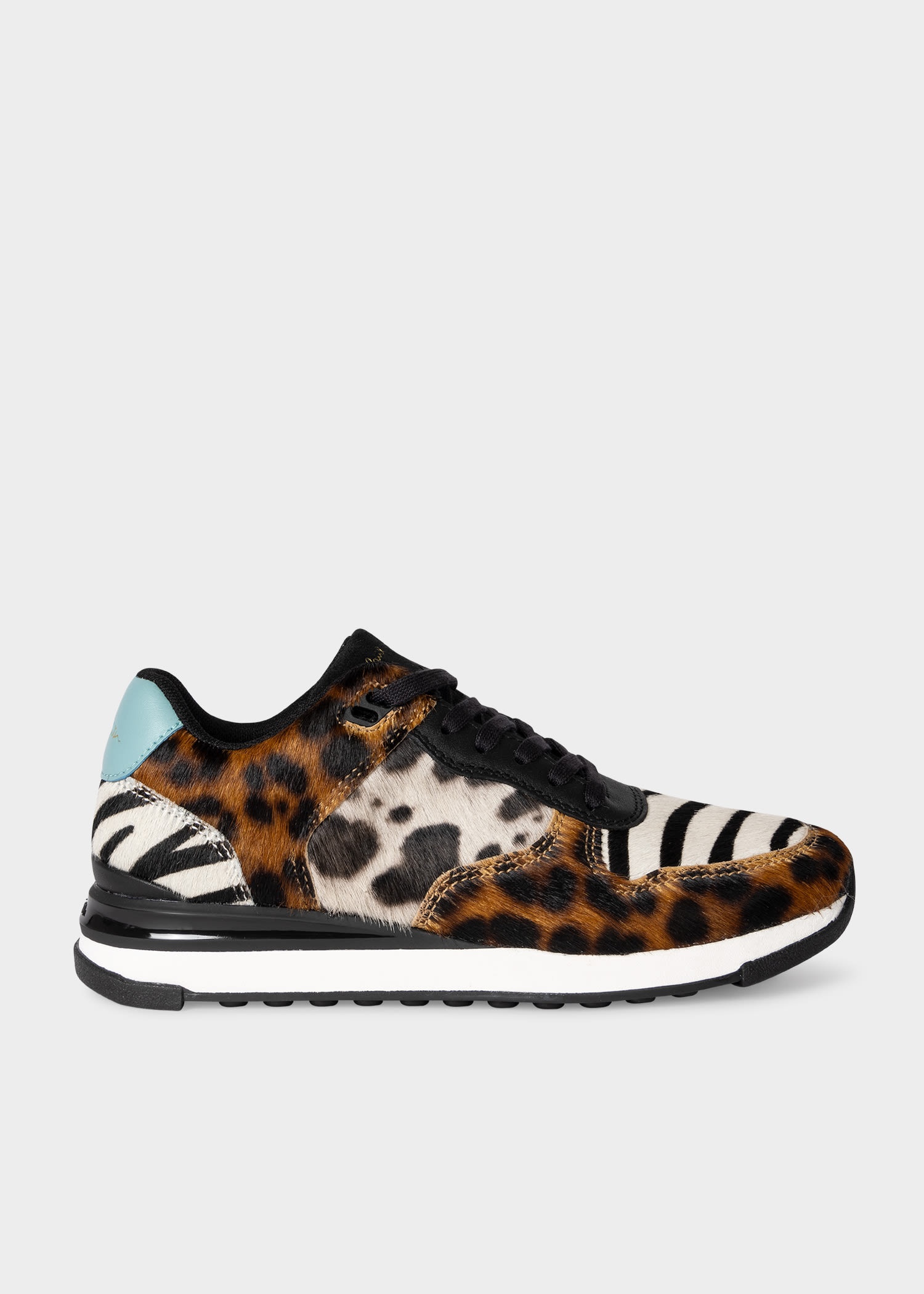 Zebra And Leopard Print 'Ware' Trainers - 1