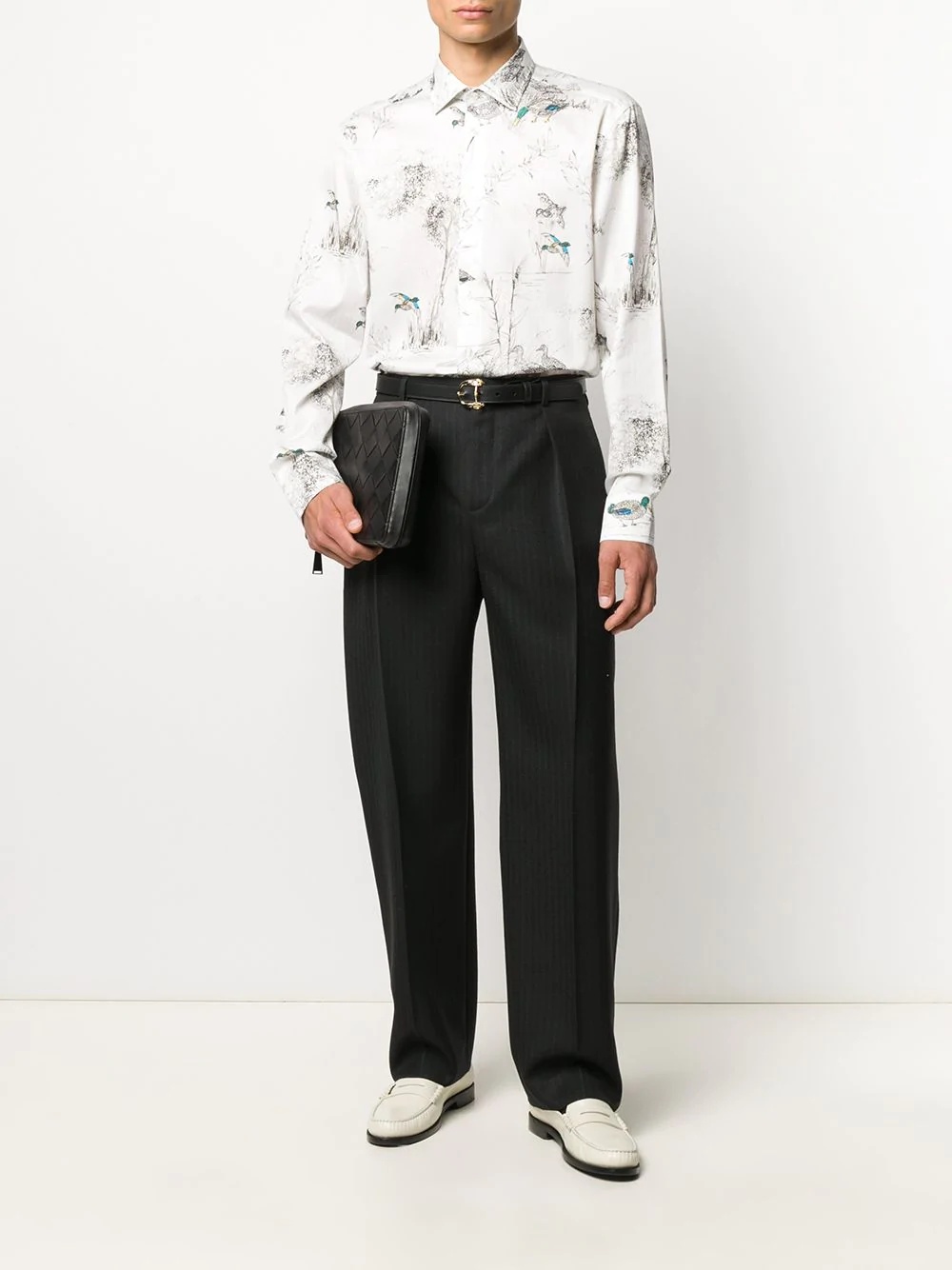 pinstriped tailored trousers - 2