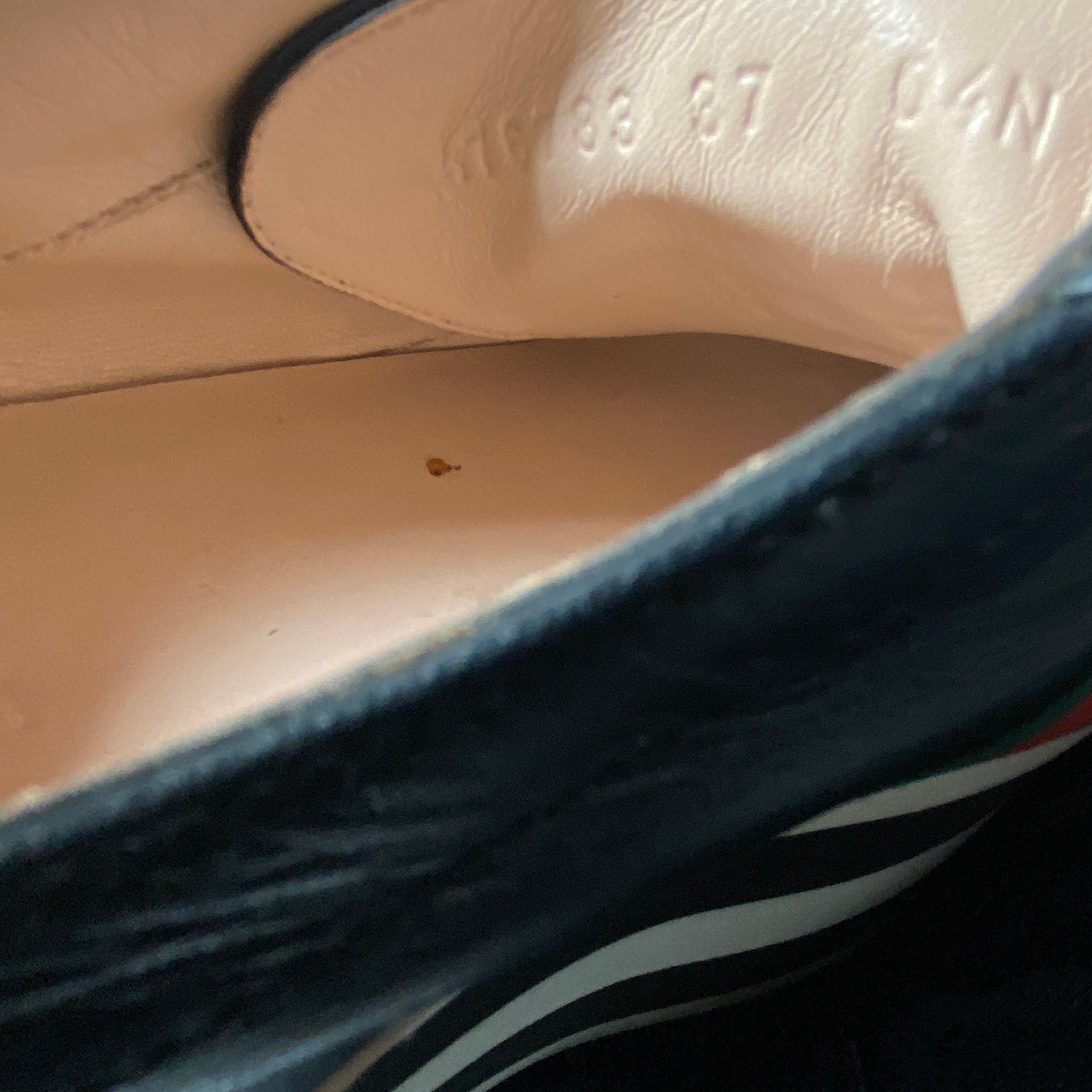 Gucci Peggy black platform ace sneaker 37 - 5