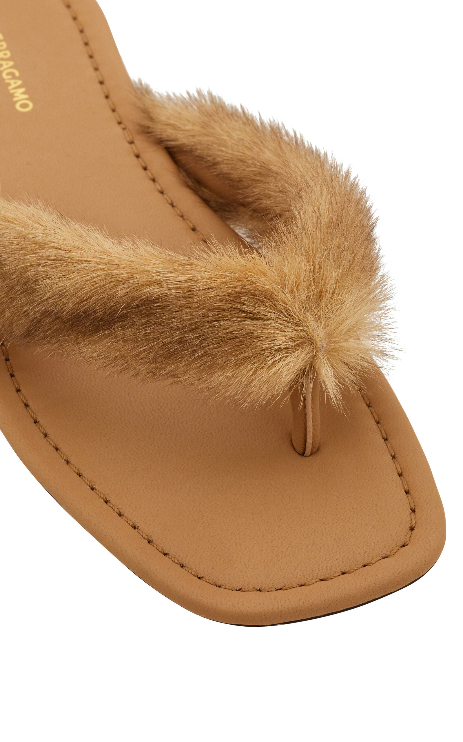 Loly Shearling Sandals tan - 6
