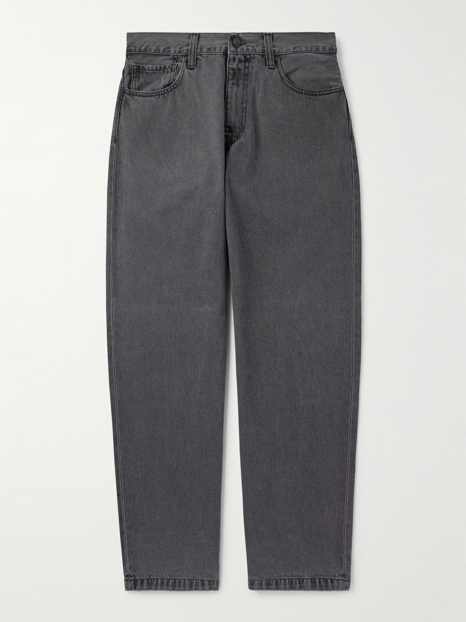 Landon Wide-Leg Logo-Appliquéd Jeans Black - 1