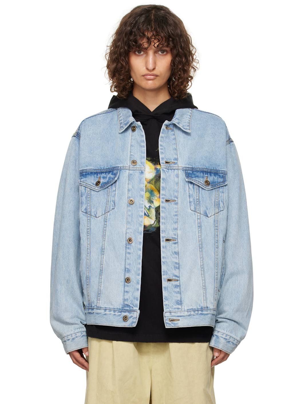 Blue Monster Pony Denim Jacket - 1