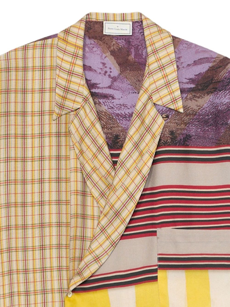 panelled silk shirt 4