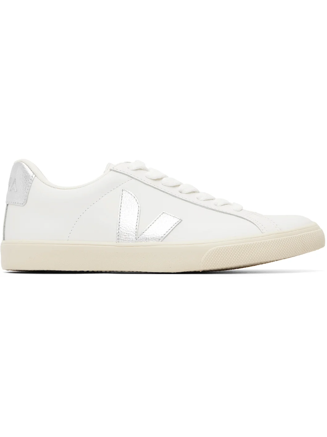 White Esplar Leather Sneakers - 1