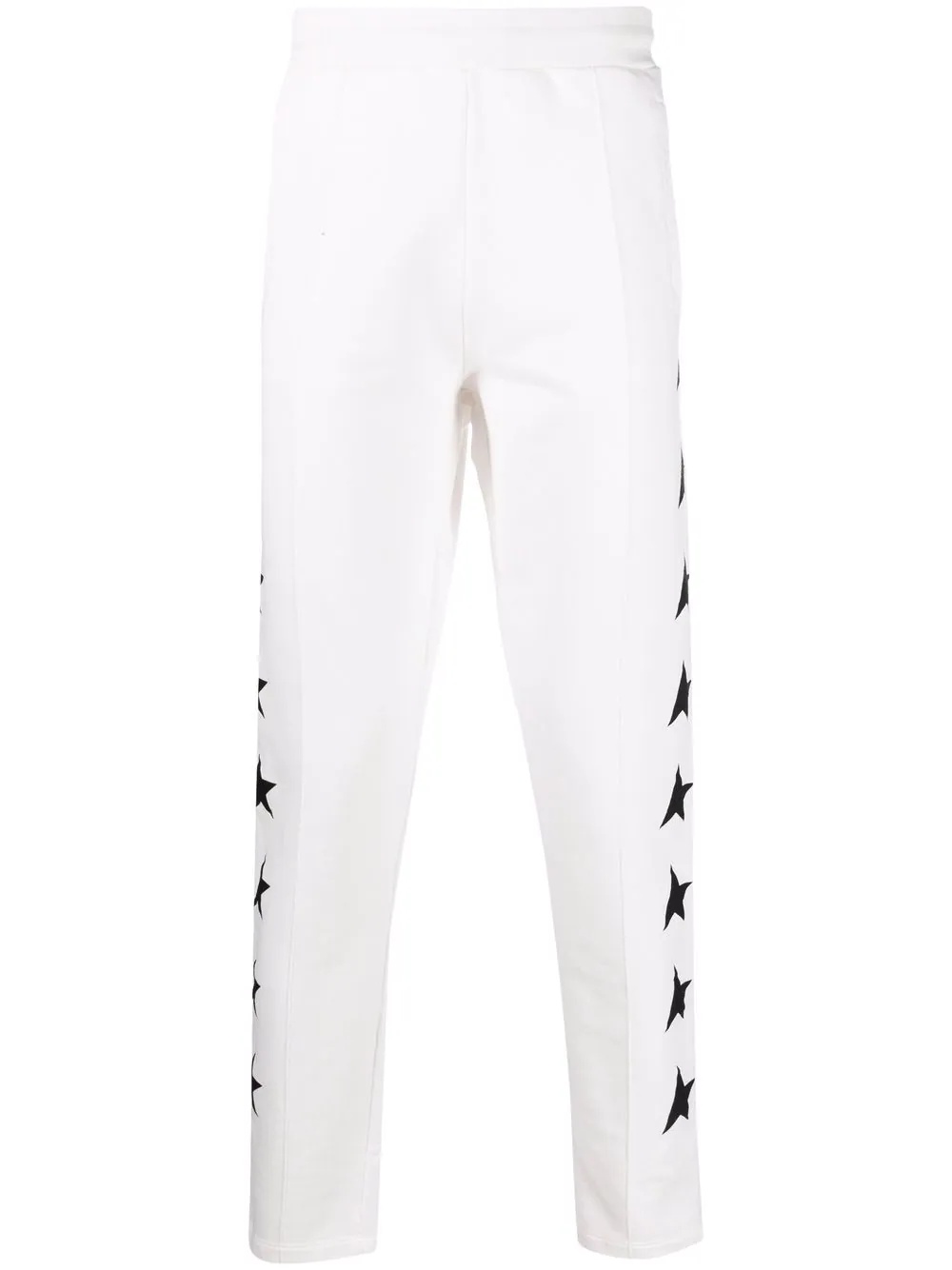 Men’s white cashmere blend joggers