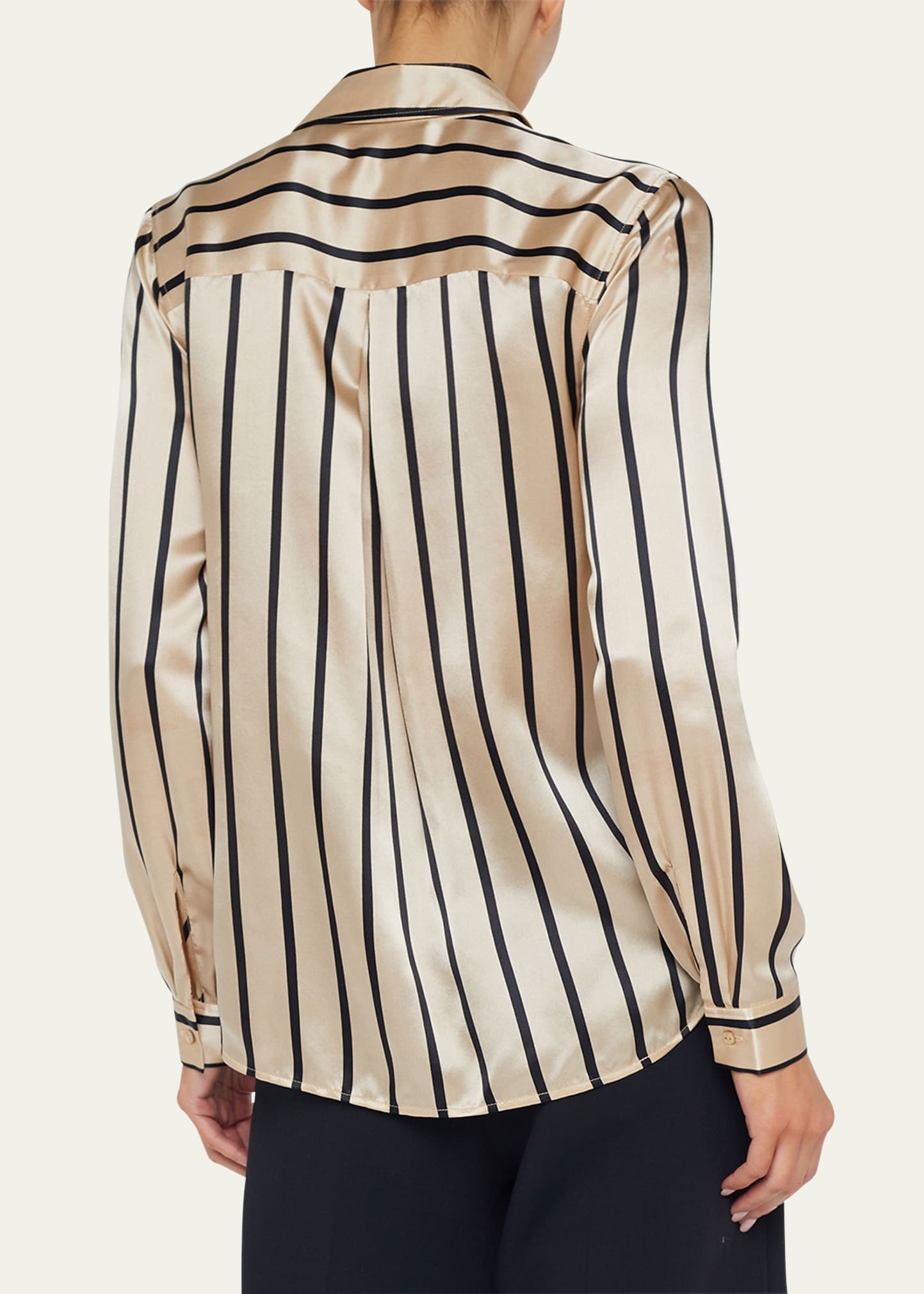 Tyler Striped Silk Blouse - 3