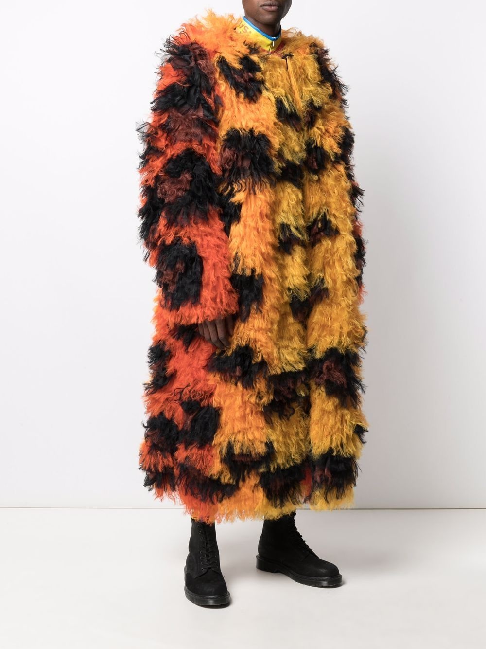 leopard faux-fur coat - 3