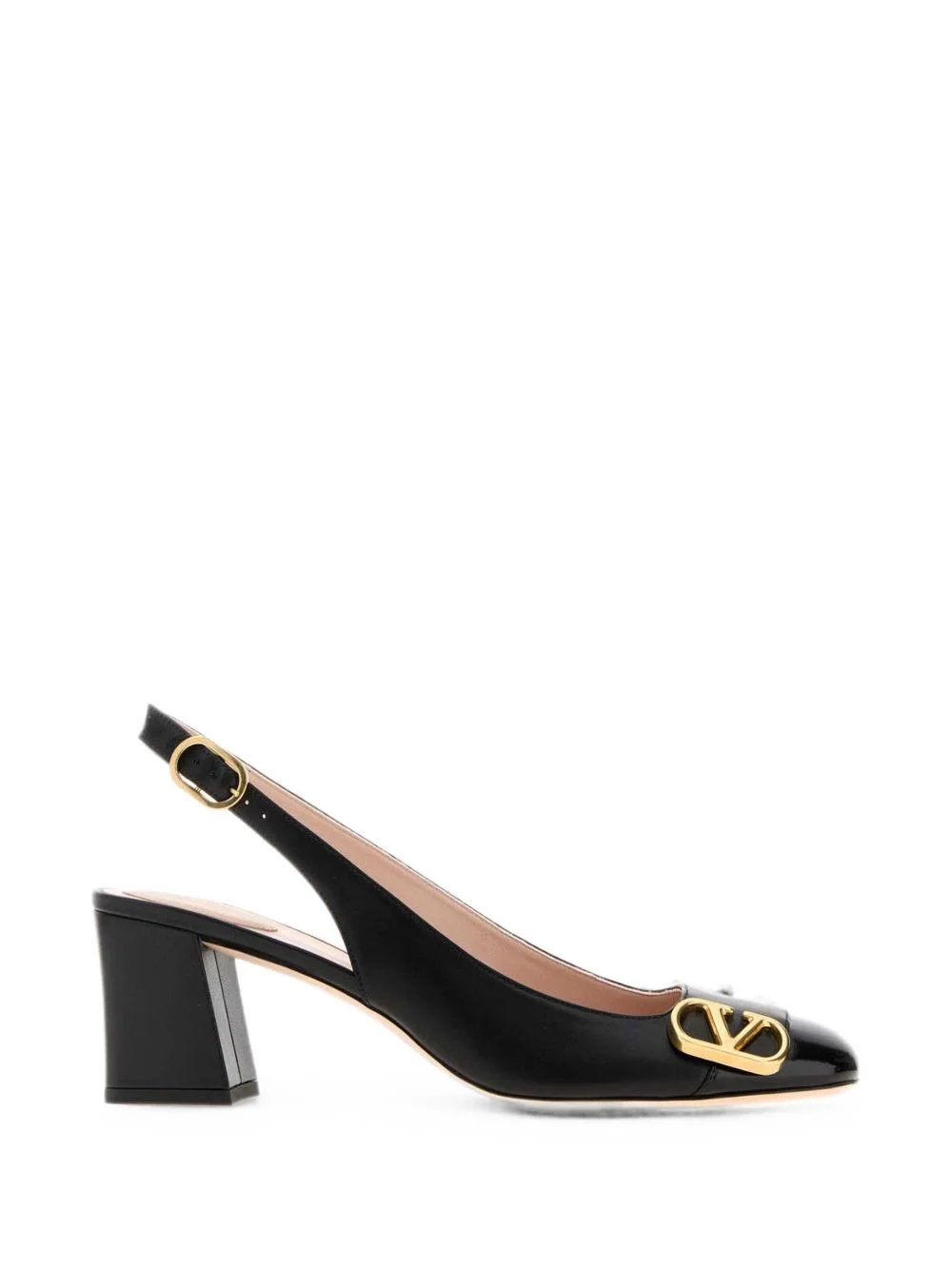 VLogo Signature leather pumps - 1