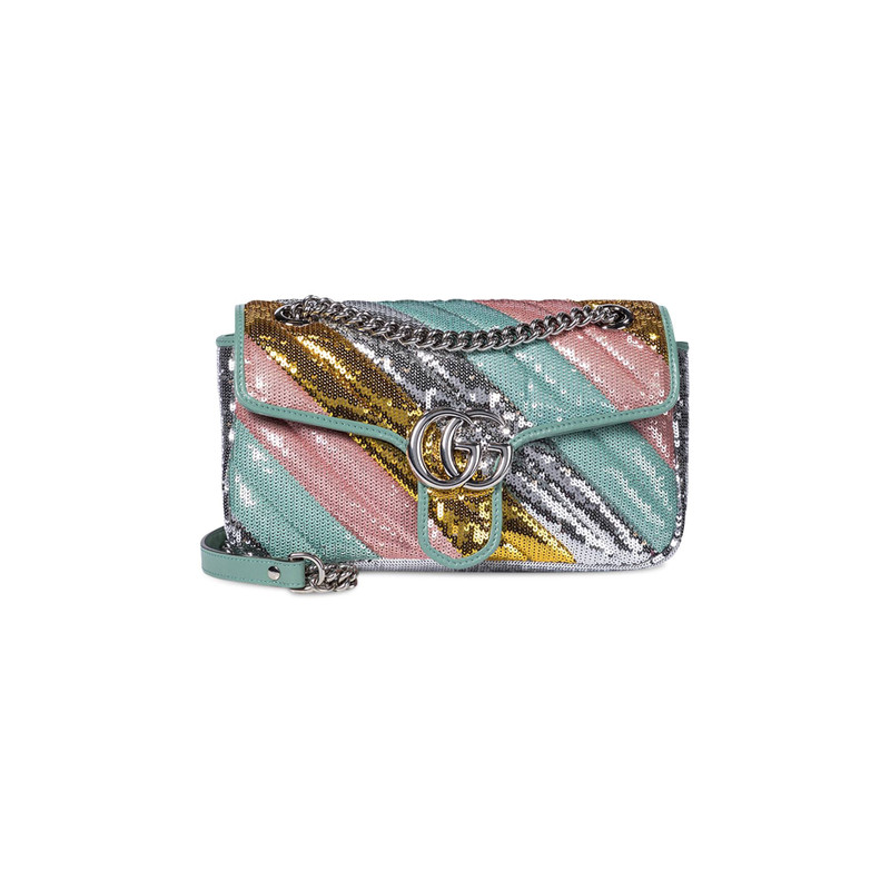 Gucci GG Marmont Small Sequin Shoulder Bag 'Multicolor' - 1