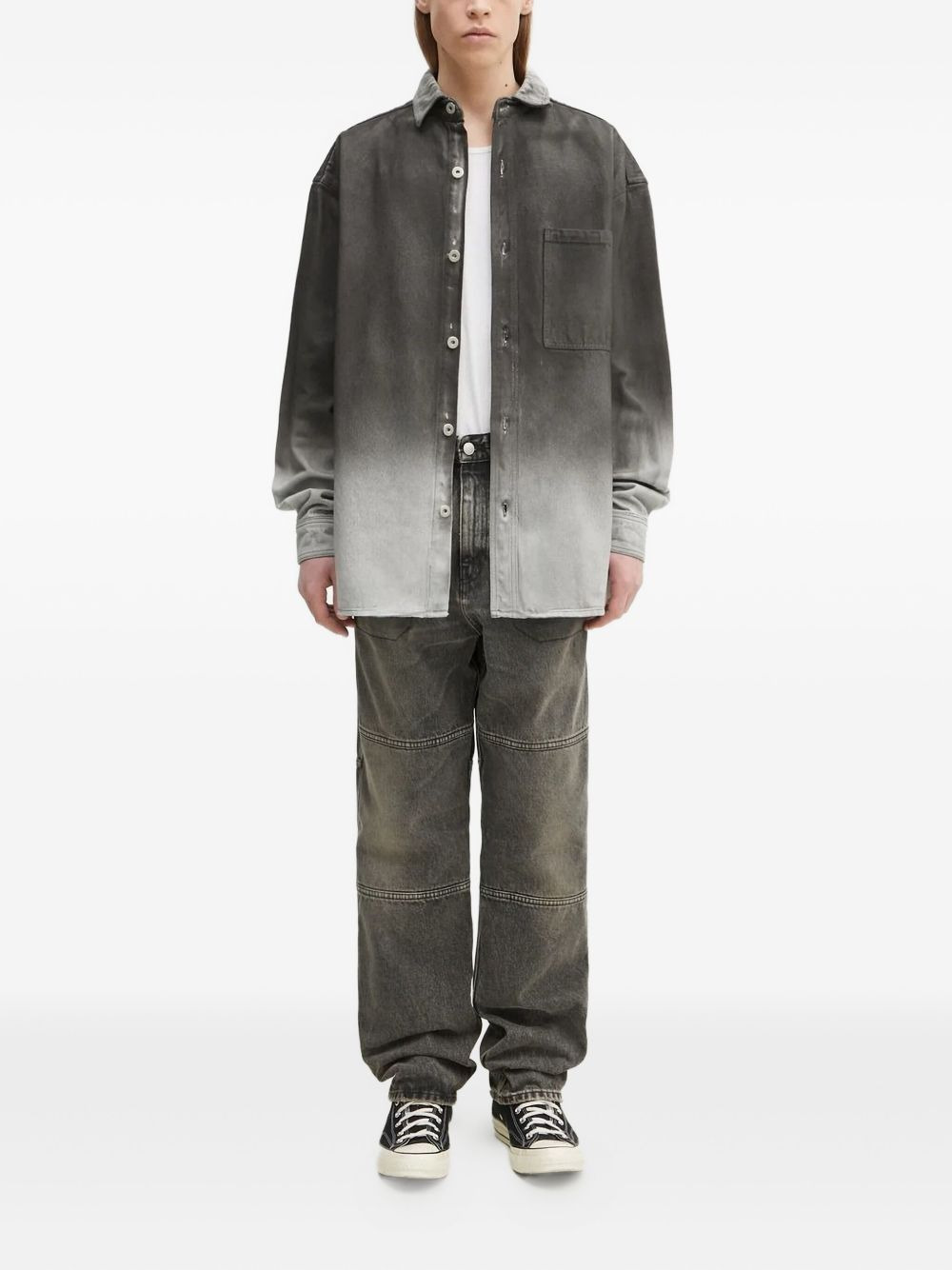 ombre-effect shirt - 2
