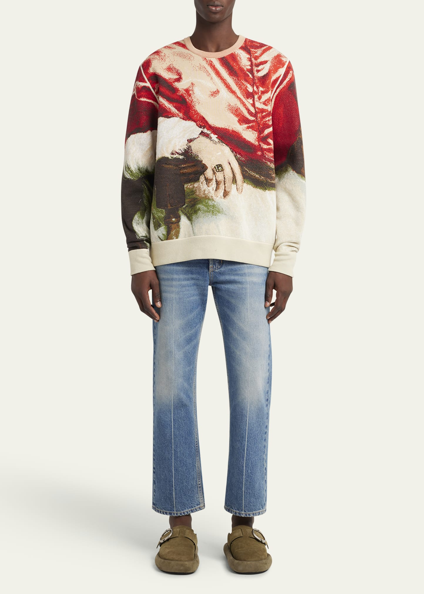 Men's Velazquez Pope Jacquard Sweater - 2