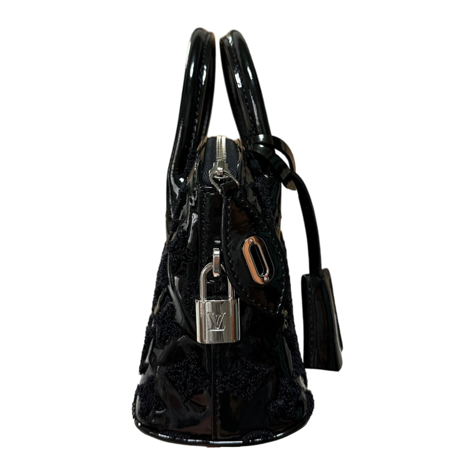 LOUIS VUITTON Fall Winter 2011 Limited Eddition Monogram Lockit BB Bouclette Hand Bag - 3