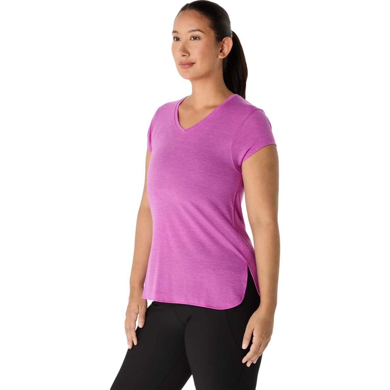 WOMEN'S HEATHER VNECK TOP - 3