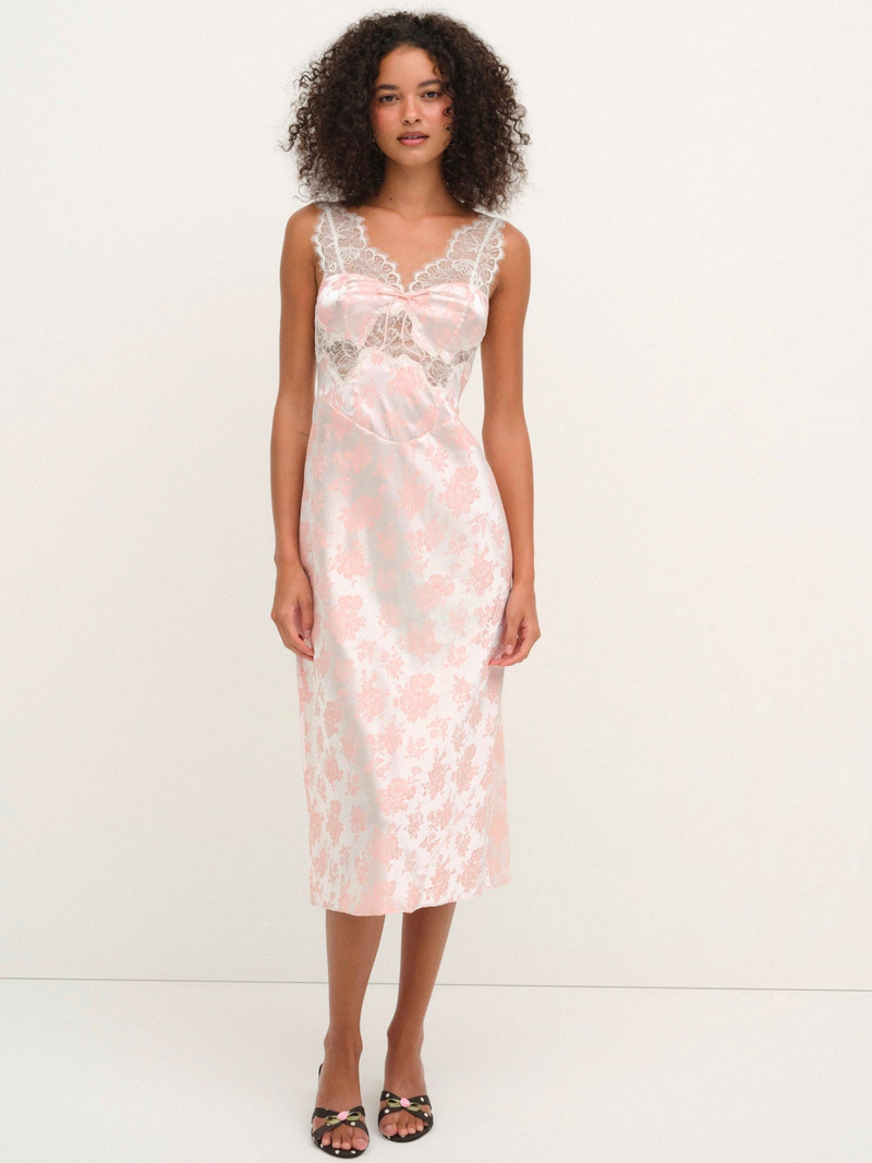 Audrey Jacquard Midi Slip 4