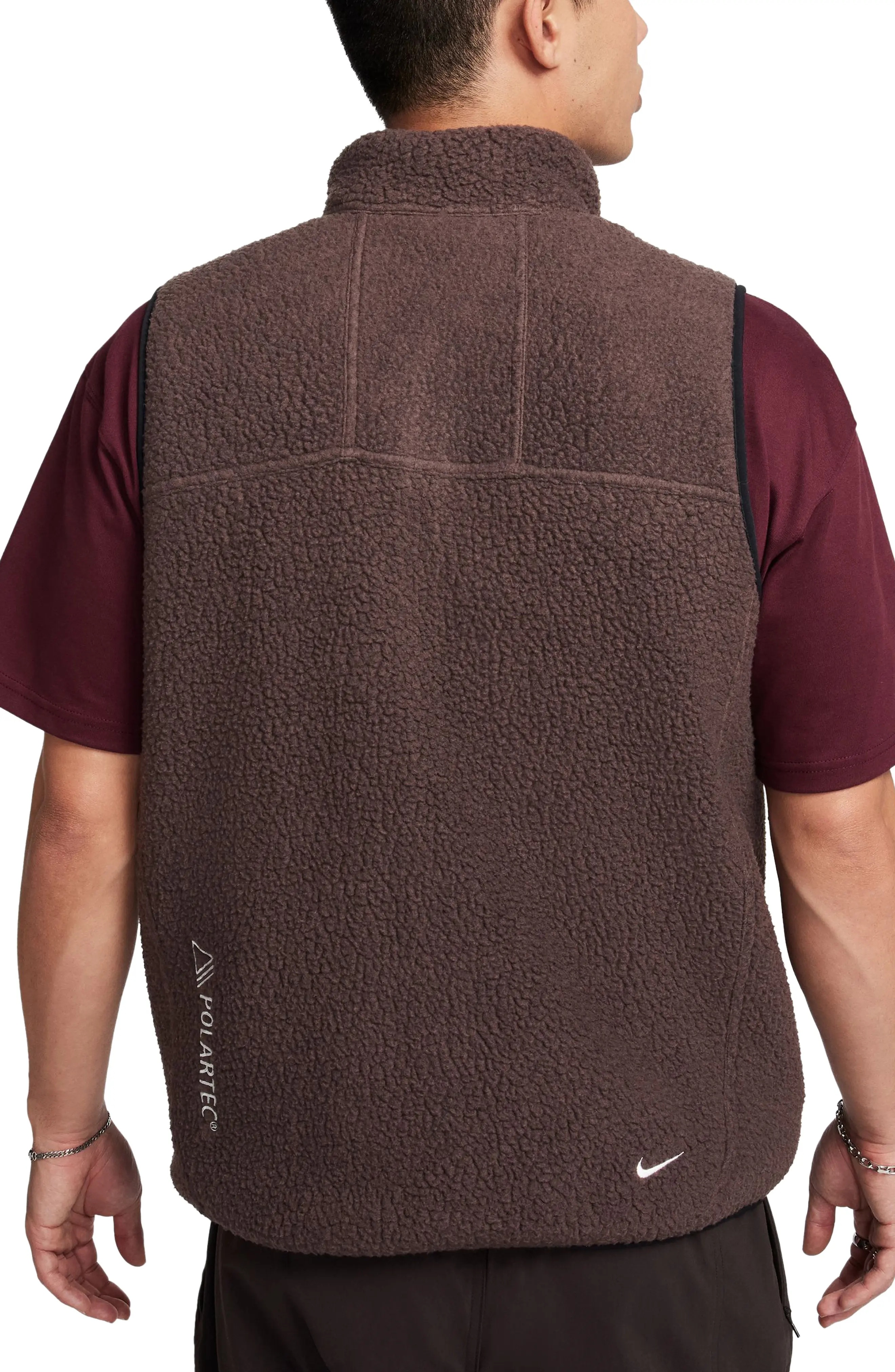 Nike ACG Arctic Wolf High Pile Fleece Vest in Baroque Brown