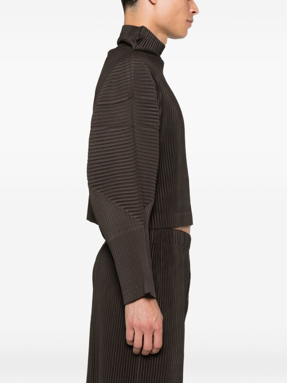 Mc June pleated high-neck T-shirt - 3
