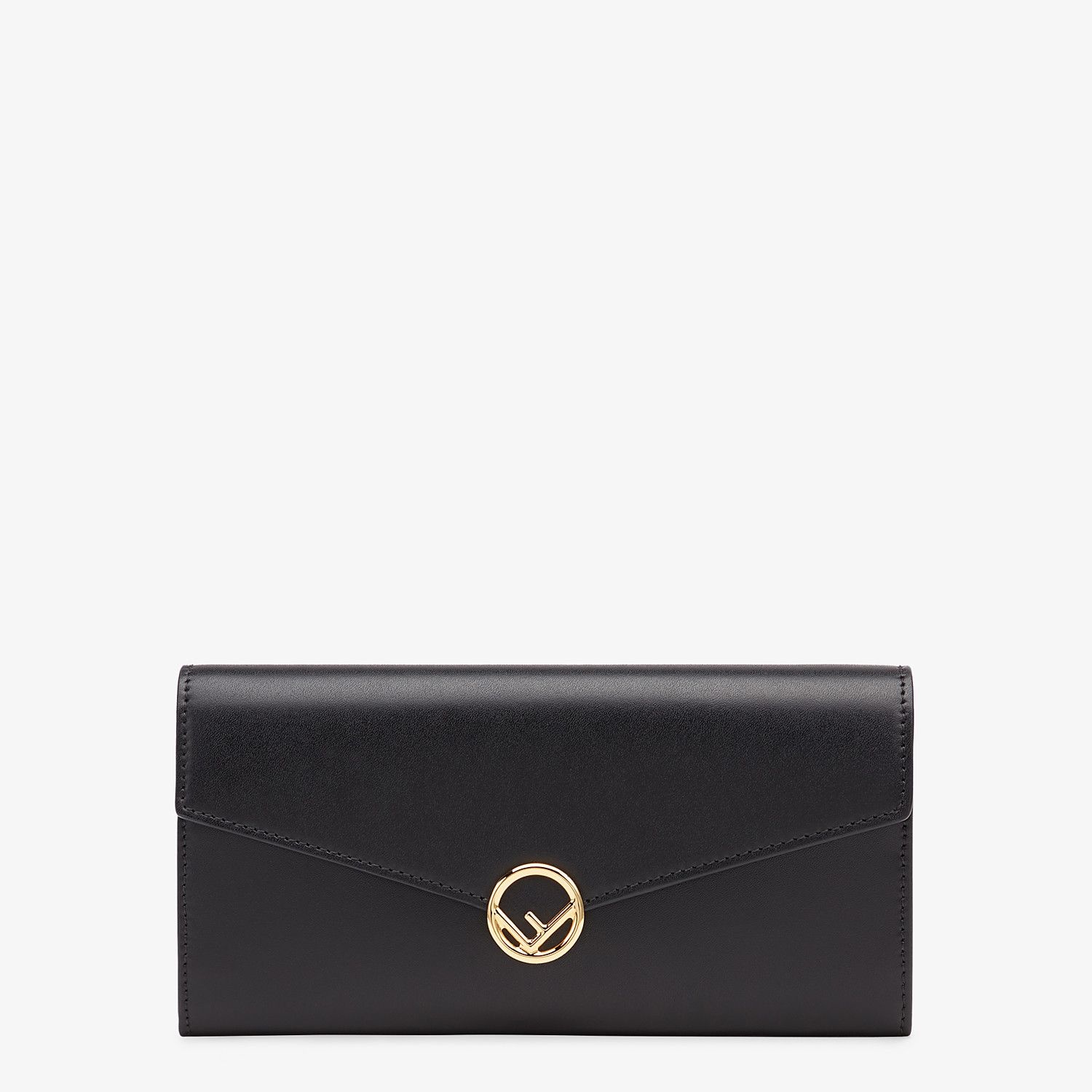 Black leather wallet - 1