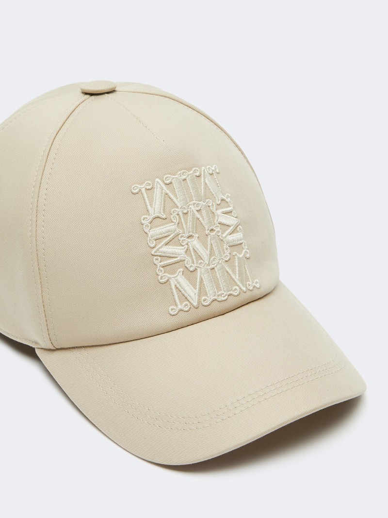 Max Mara SALMONE Gabardine water-repellent baseball cap - STONE outlook