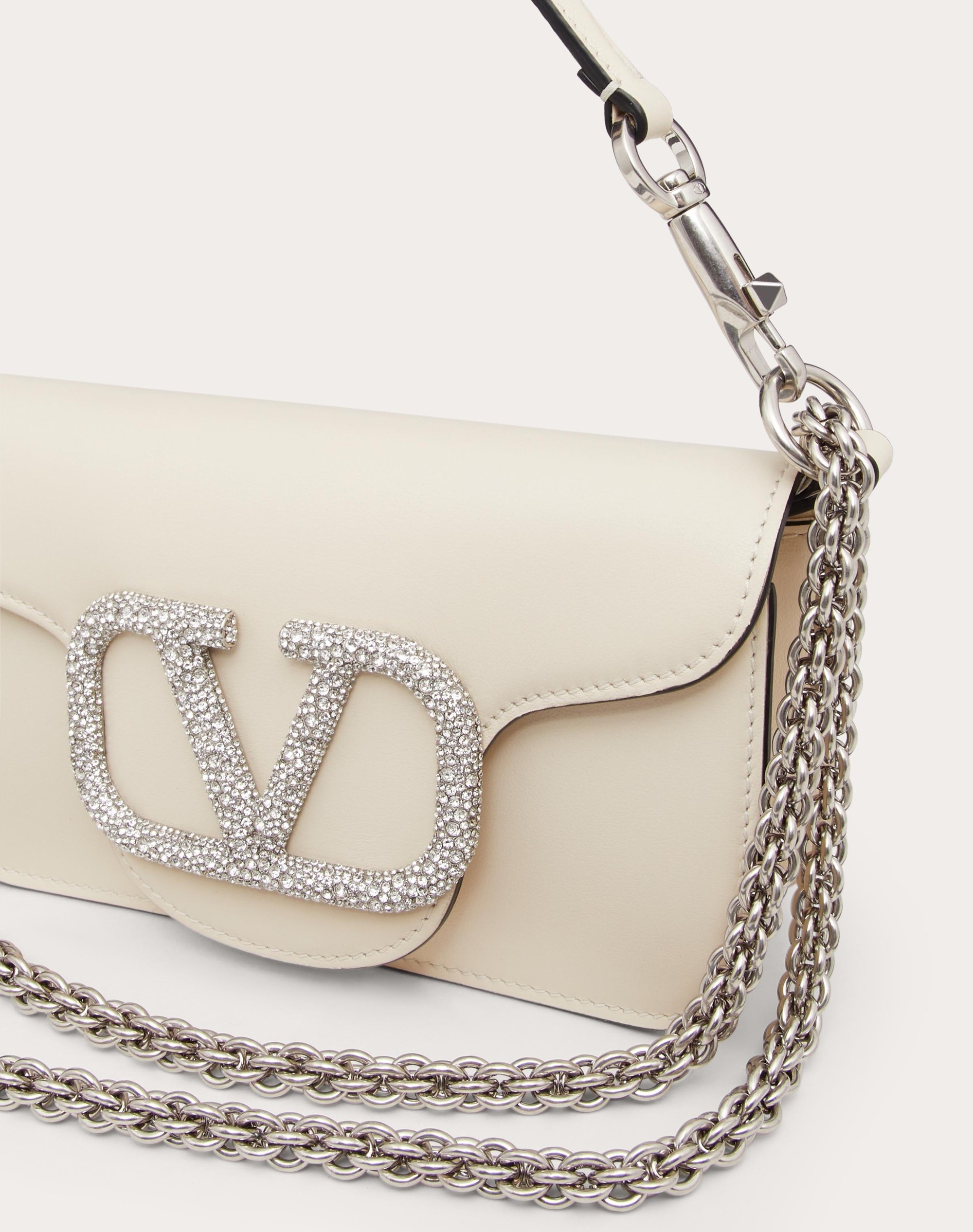 VALENTINO GARAVANI LOCÒ SMALL SHOULDER BAG WITH JEWEL LOGO - 7