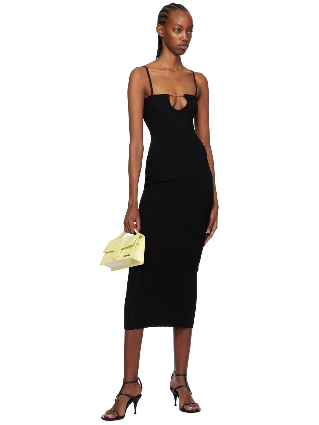 Black Les Classiques 'La robe Sierra bretelles' Midi Dress - 4
