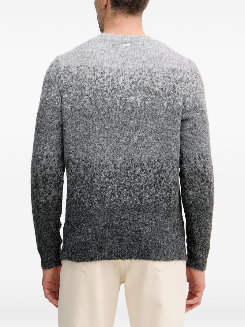ombre crew-neck sweater 3