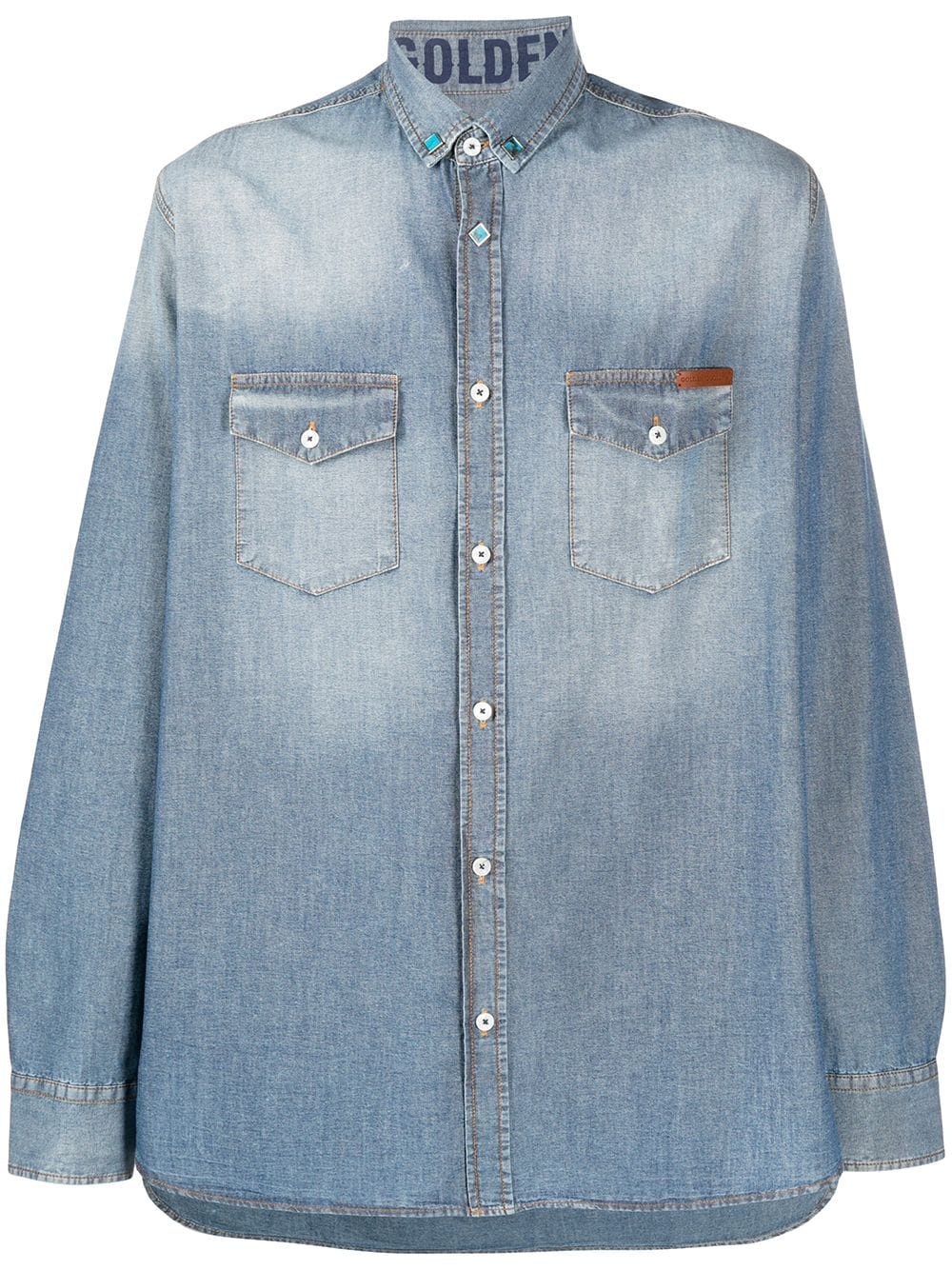 stonewashed denim shirt - 1