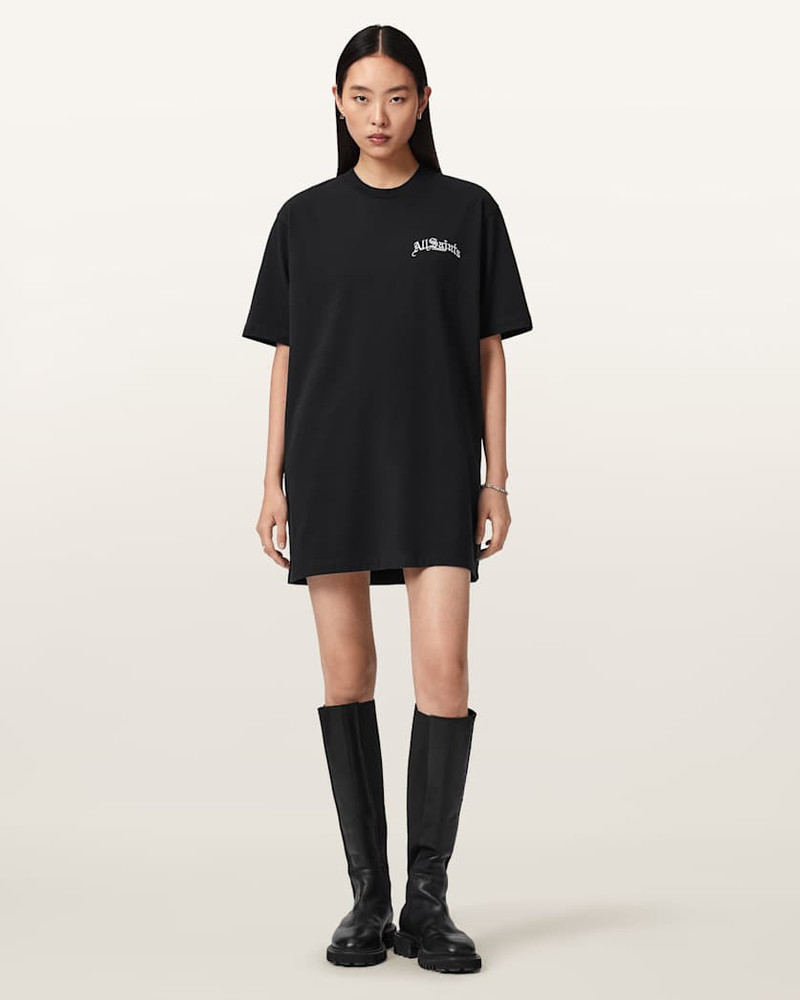 ALLSAINTS DESCENT JERSEY MINI T-SHIRT DRESS outlook