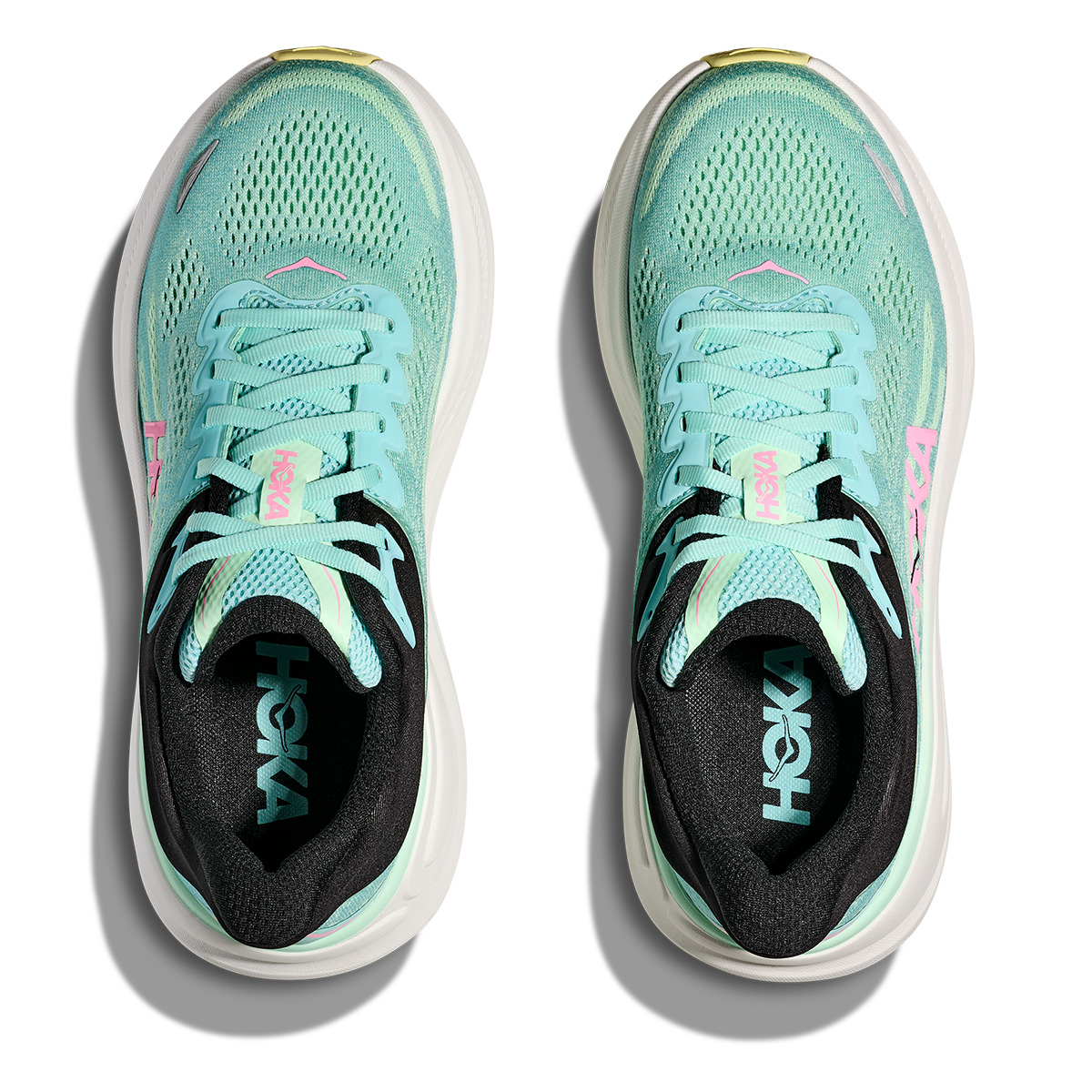Hoka Bondi 9 Blue Spark - Mint Fluorite - 3