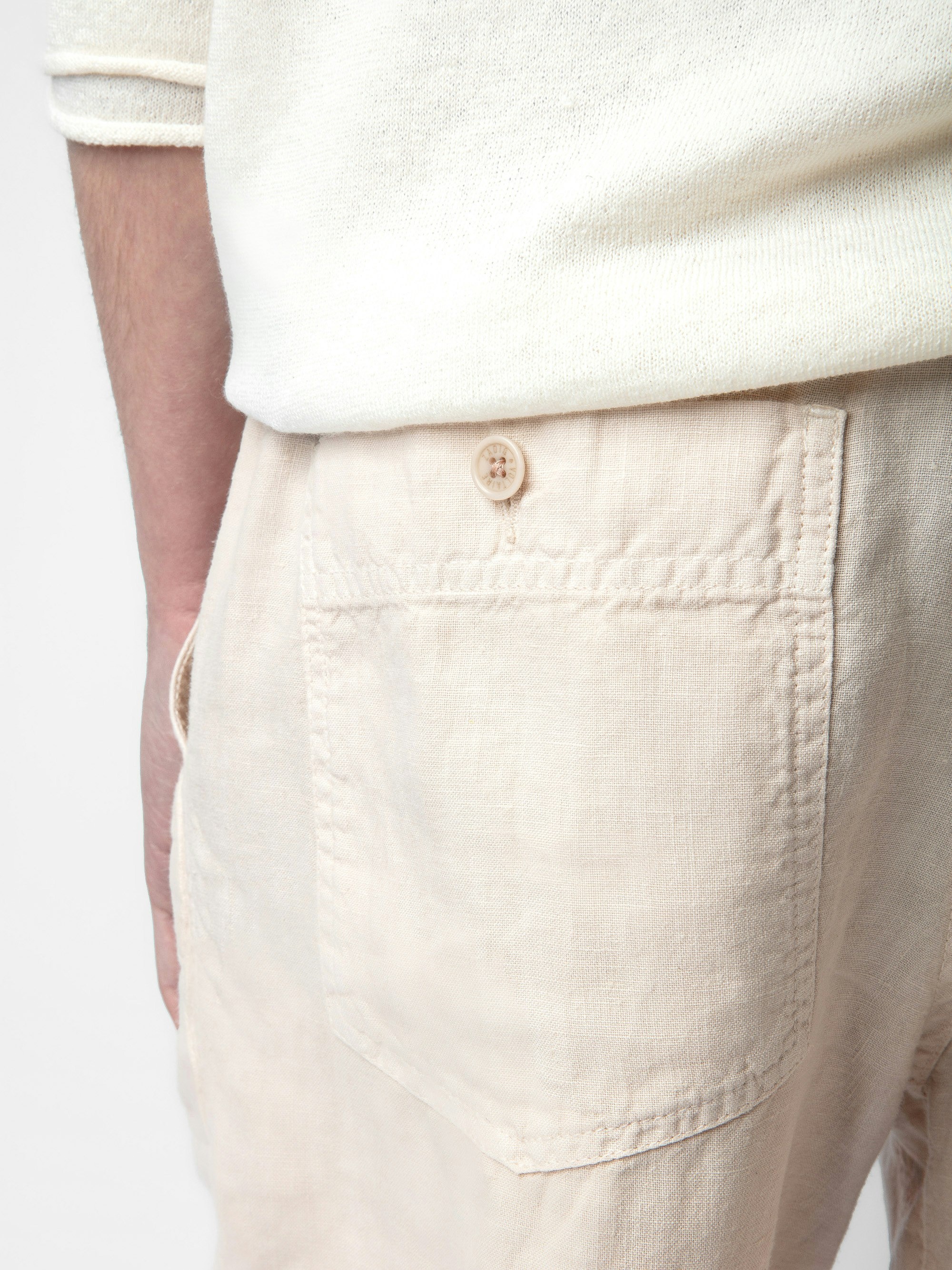 Pixel Linen Bermuda Shorts - 4