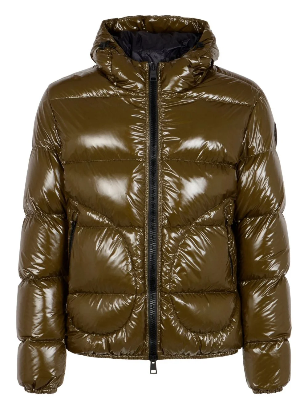 hooded quilted jacket - 1