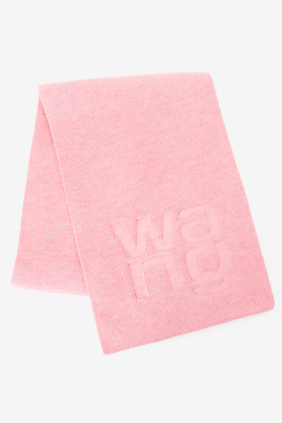 Alexander Wang Logo scarf in compact deboss outlook