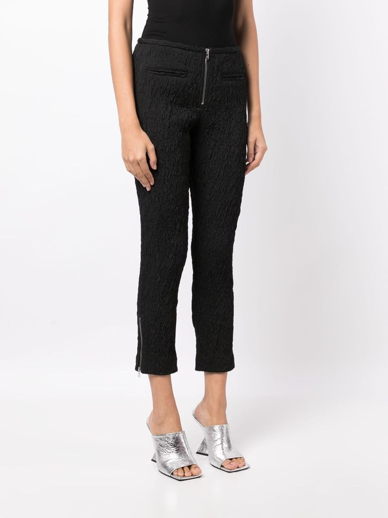 crinkled cropped trousers 3