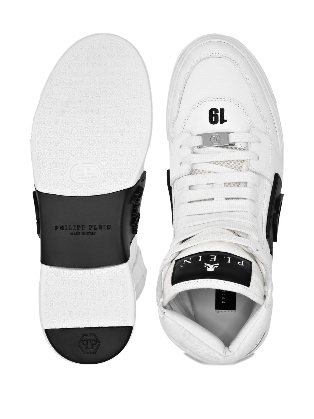 logo-patch hi-top sneakers - 3