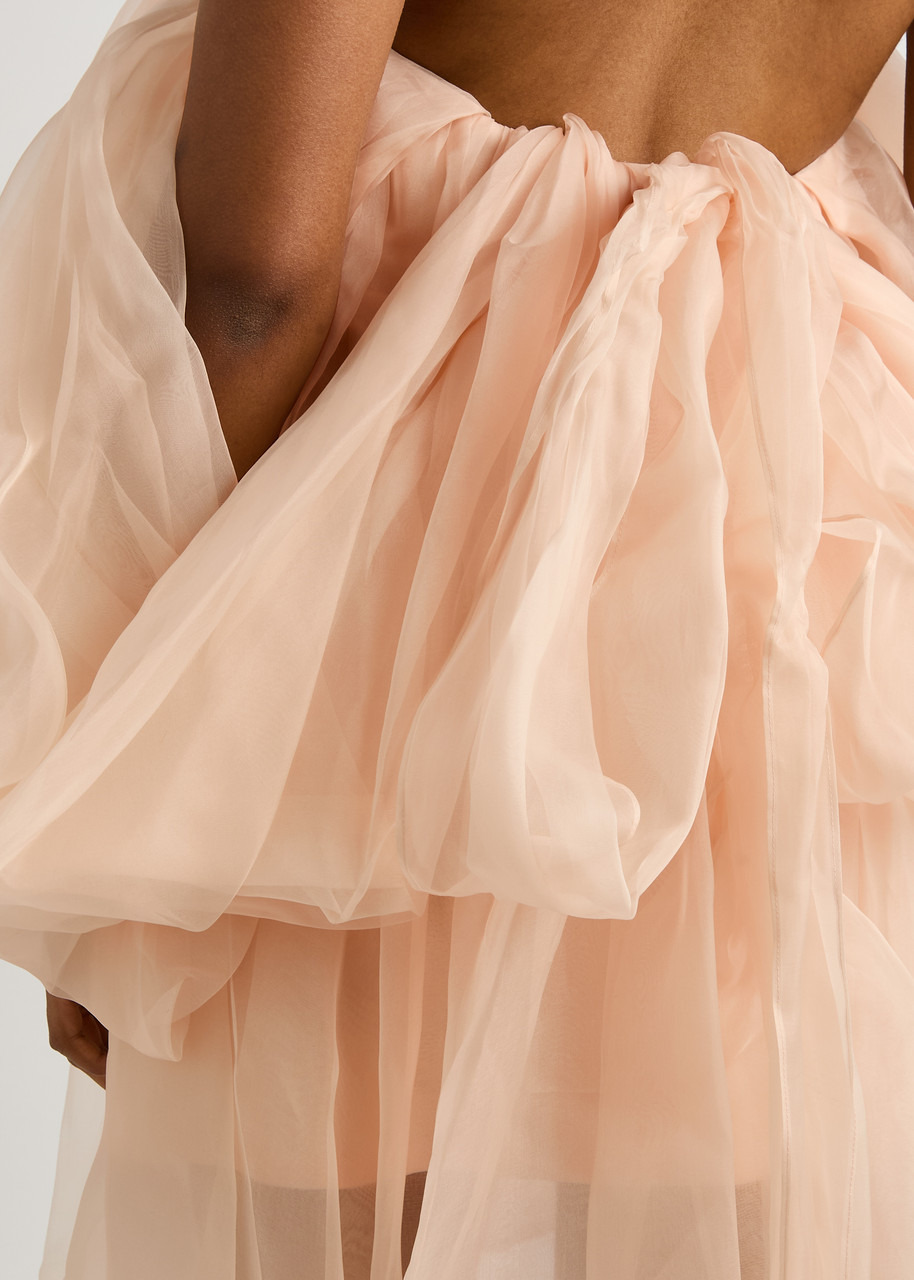 Zimmermann Crush Strapless Silk-organza Mini Dress - 5