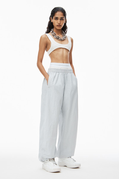 Alexander Wang track pant with pre-styled logo underwear waistband outlook