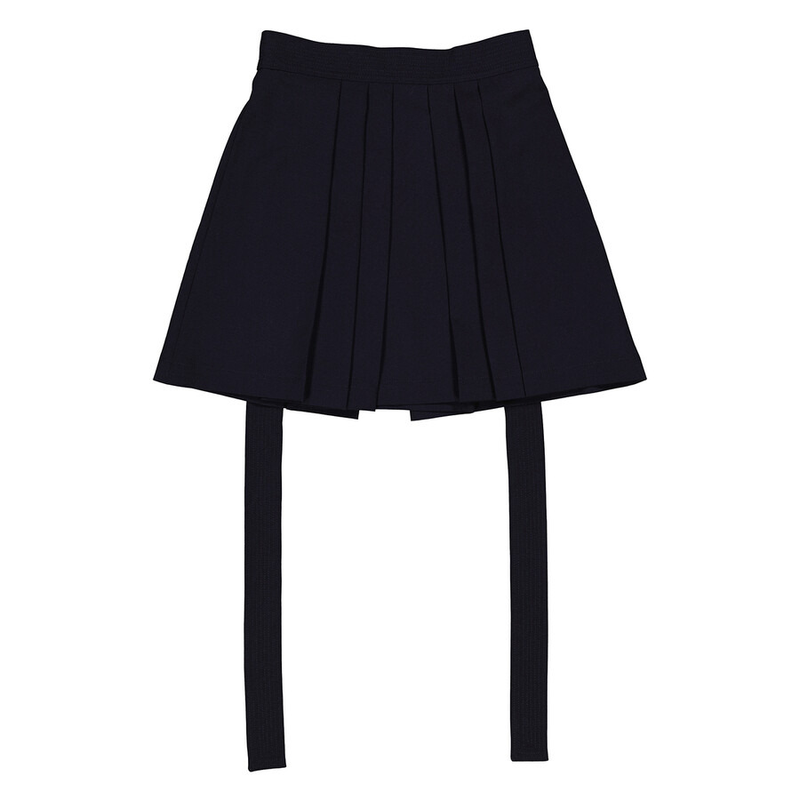 Kenzo A-Line Virgin Wool Pleated Mini Skirt - 5