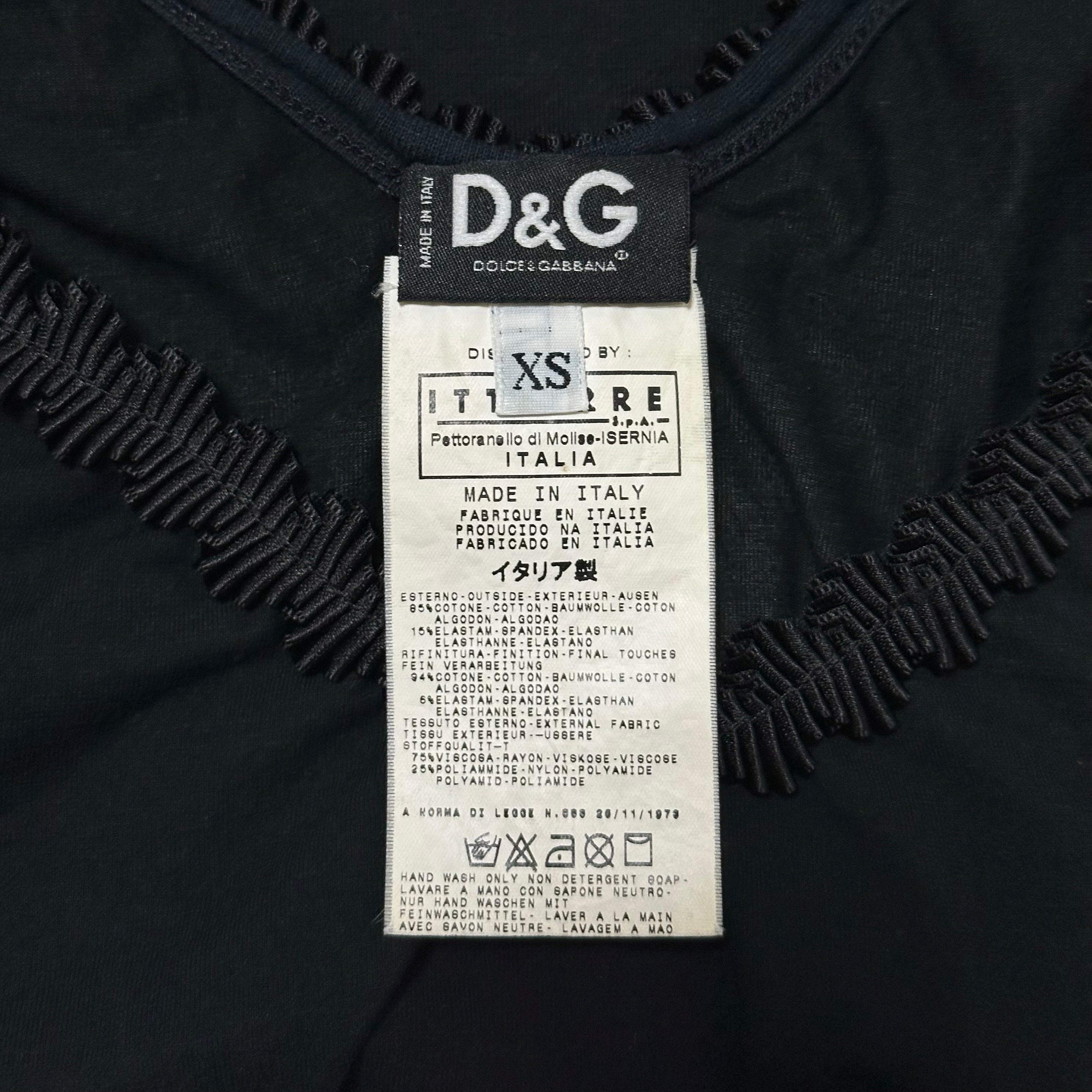 D&G - D&G Side Lace Detail Tank Top - 5