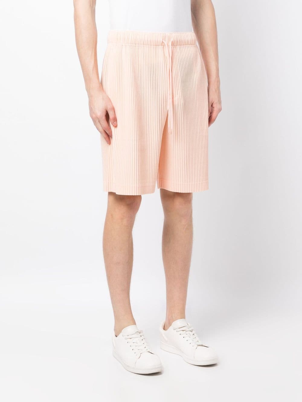 drawstring pleated shorts - 3