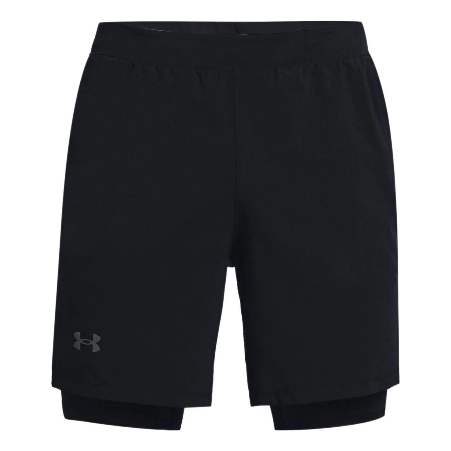 Under Armour Launch Run 2-in-1 Shorts 'Black' 1361497-001 - 1