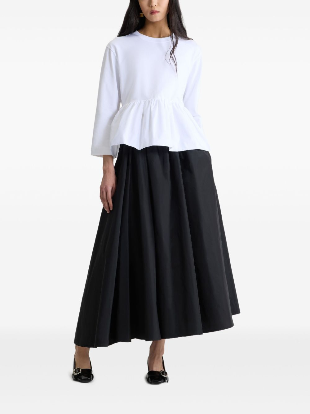 ruffle-hem T-shirt - 2