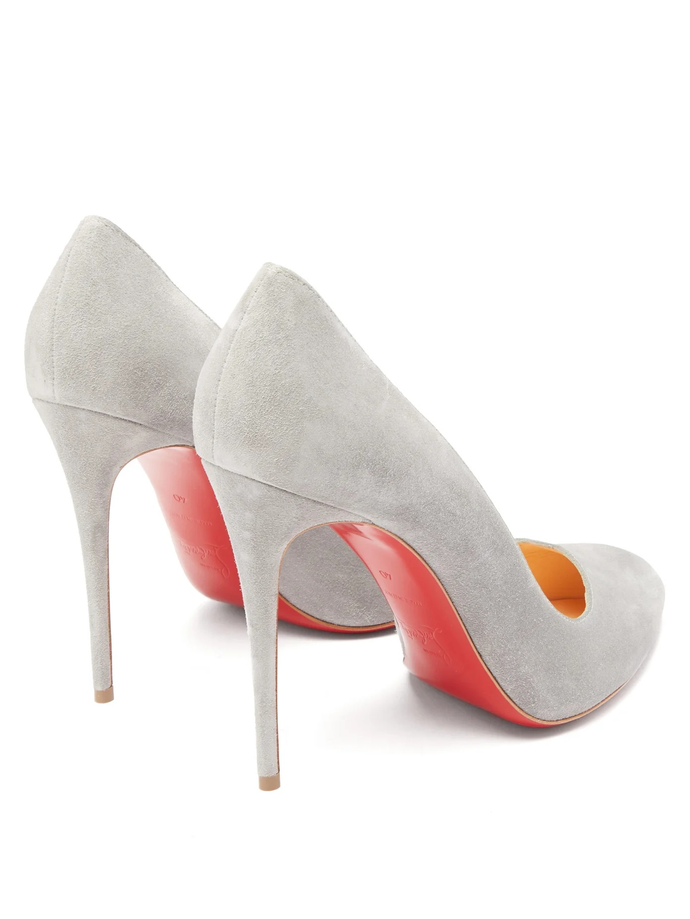 Corneille 100 asymmetric suede pumps - 4