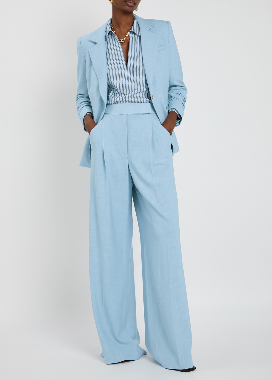 Veronica Beard Marbeau Wide-leg Woven Trousers - 4