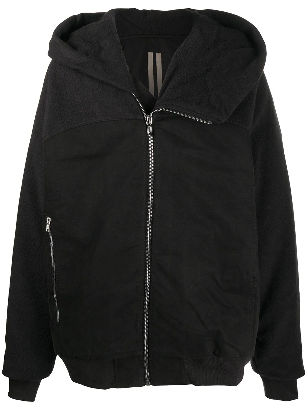 asymmetric hooded jacket - 1