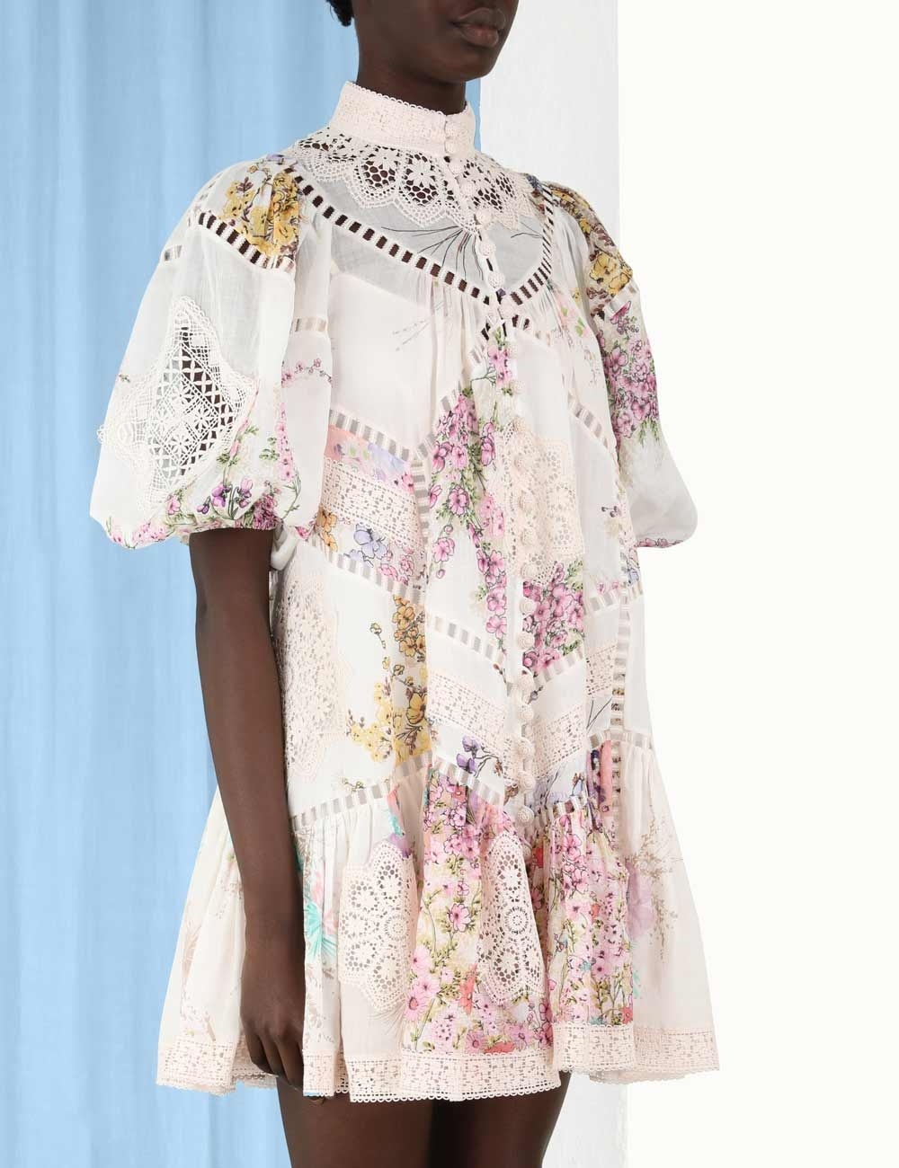 zimmermann allia spliced short dress Zimmermann Allia Spliced Dress in Spliced