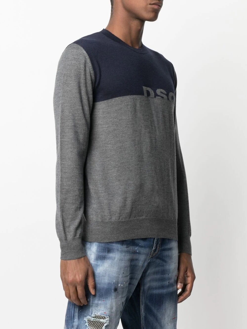 DSQ2 two-tone jumper - 3