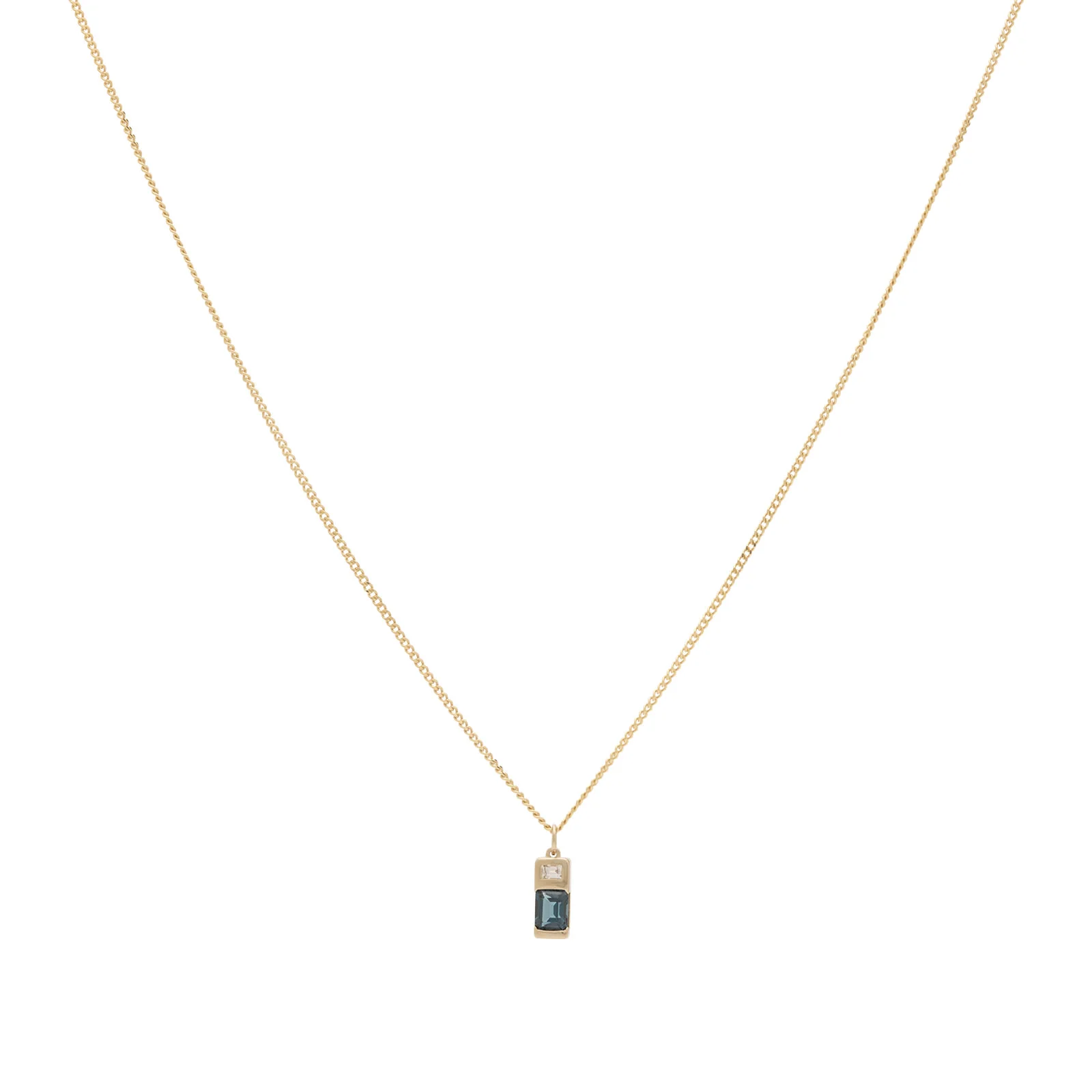 Miansai Everett London Blue Topaz Pendant Necklace - 1
