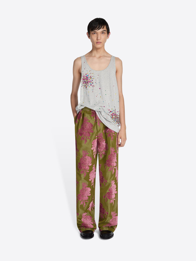 Dries Van Noten PLEATED FIL COUPÉ PANTS outlook